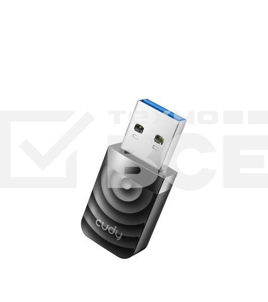 Сетевой адаптер Wi-Fi Cudy WU1300S AC1300 USB 3.0 (ант.внутр.) 1ант.