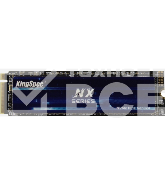 Накопитель SSD KingSpec NX-2TB, 2000GB, PCIe 3.0 x4, M.2 2280, NVMe, R/W 3400/3100