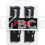Оперативная память Kingston Fury Beast Black, DDR5, 128GB (4x32GB), 5600MHz, CL40, DIMM, радиатор, RGB, чёрный, фото6