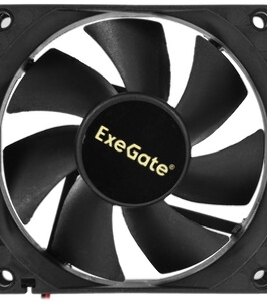 Вентилятор для корпуса ExeGate EX08025HM черный, 80 мм, 2000 об/мин, 19 дБ