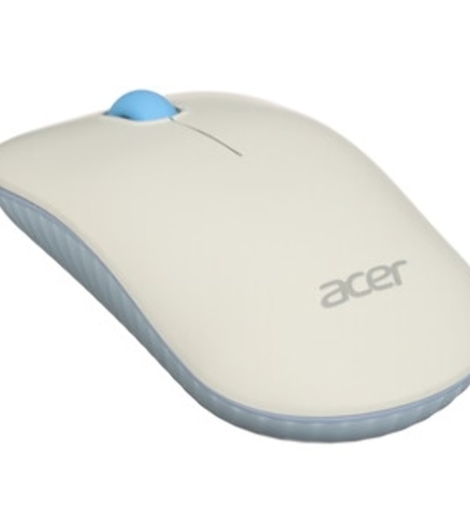 Мышь беспроводная Acer OMR205 белый/голубой, 1200 dpi, радиоканал, USB, кнопки - 3