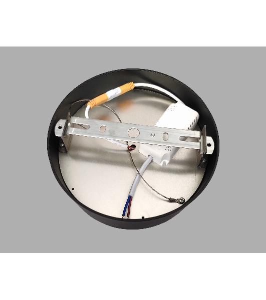 Потолочный светодиодный светильник Ambrella light FV5514 BK черный LED 15W 4200K D120*58 (Без ПДУ)