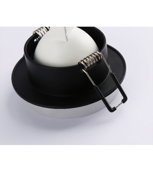 Светильник Ambrella light TN1303 BK/FR черный/белый матовый MR16 GU5.3 D80*42