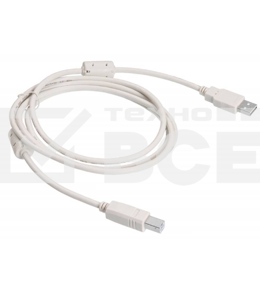Кабель Buro Кабель USB2.0 USB2.0-AM/BM-1.8M-MG A(m)/B(m) (1.8м) феррит.кольца(USB2.0-AM/BM-1.8M-MG)