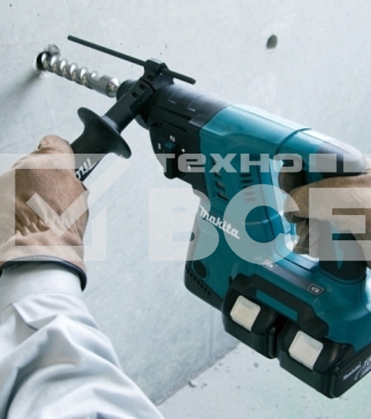 Перфоратор MAKITA DHR263RF4SDS+ 36В для 2-х акк 18В 4х3Ач LI-ION 3реж 2.5Дж 0-4800у/м 4.7кг кейс