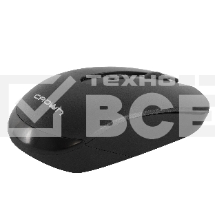 Мышь беспроводная Crown CMM-336W черный, 1600 dpi, радиоканал, USB, кнопки - 4