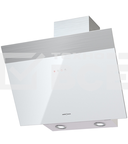 Вытяжка Krona Kristen 600 white/inox S