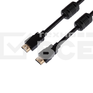 Кабель Proconnect (17-6203-6) Шнур  HDMI - HDMI  gold  1.5М  с фильтрами  (PE bag)