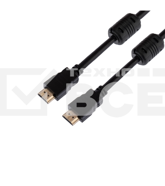 Кабель Proconnect (17-6203-6) Шнур  HDMI - HDMI  gold  1.5М  с фильтрами  (PE bag)