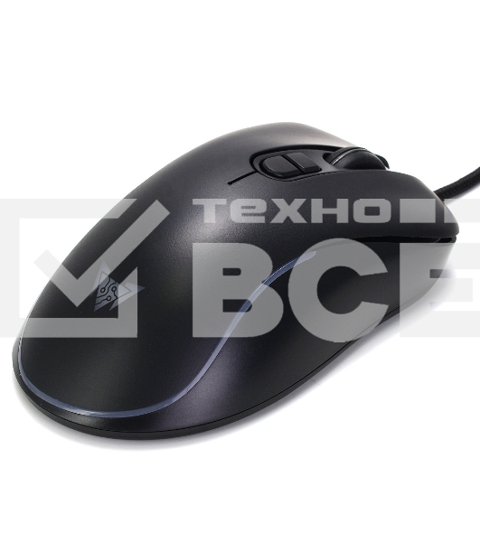 Мышь проводная Crown CMGM-902 черный, 7200 dpi, USB, кнопки - 7