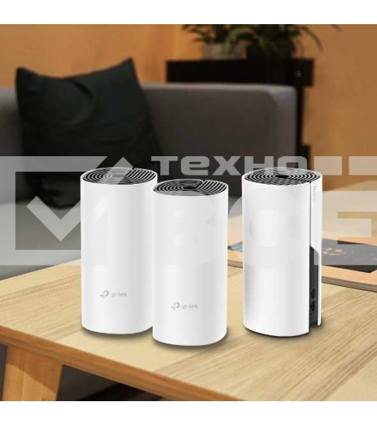 Бесшовный Mesh роутер TP-Link Deco M4 (DECO M4(3-PACK)) AC1200 10/100/1000BASE-TX (упак.:3шт)