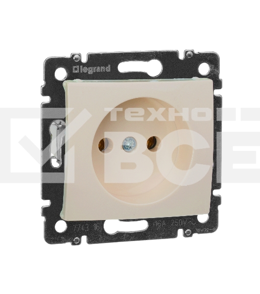 Розетка Legrand 774316 Valena без заземления (слоновая кость)