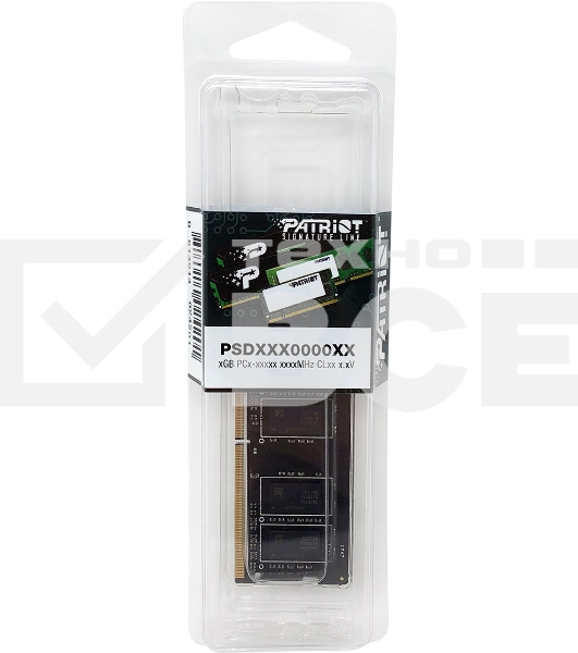 Оперативная память Patriot Signature, DDR4, 8GB (1x8 GB), 3200 MHz, CL22, SO-DIMM