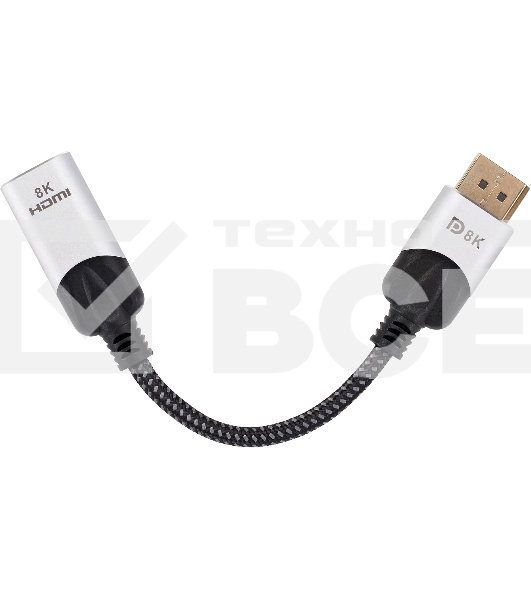 Адаптер DisplayPort(M) ---> HDMI(F) 0.15m 8K@60Hz VCOM <CG6218M-0.15>