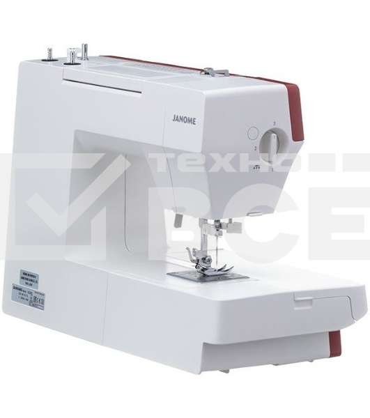 Швейная машина Janome 1522RD 25 операции, петля автомат, верт. челнок, нитевдеватель, мягкий  , подарочный набор (шпульки, ножницы, сантиметровая лента, игольница )