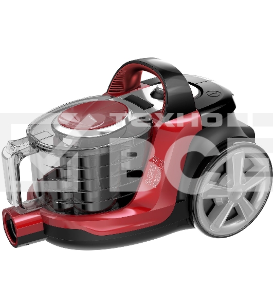 Пылесос SUPRA VCS-2460 красный/черный, 420/2450 Вт, уборка сухая, пылесборник контейнер 3.5 л