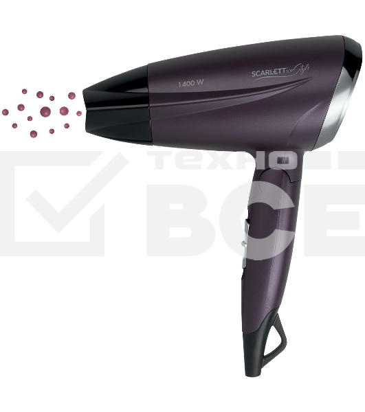 Фен Scarlett SC-HD70IT13 1400Вт фиолетовый/черный
