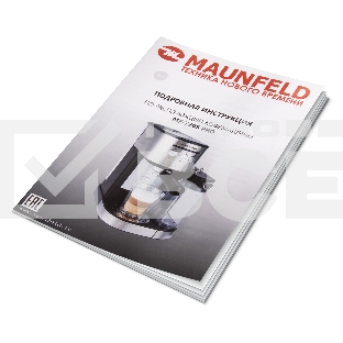 Кофеварка рожковая Maunfeld MF-720S PRO нержавеющая сталь, исп. кофе - молотый/чалды, 1.2 л, 1470 Вт, 15 Бар.