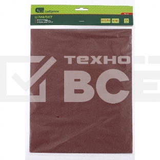 Шлифлист на бумажной основе Сибртех, P 180, 230 х 280 мм, 10 шт., влагостойкий