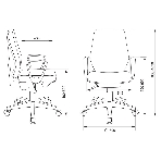 Кресло офисное Бюрократ CH-545 синий 38-415 крестовина пластик, фото8