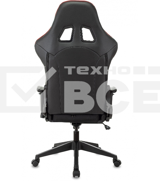 Кресло игровое Бюрократ VIKING 4 AERO RUS белый/синий/красный/черный, искусст. кожа/ткань, две подушки