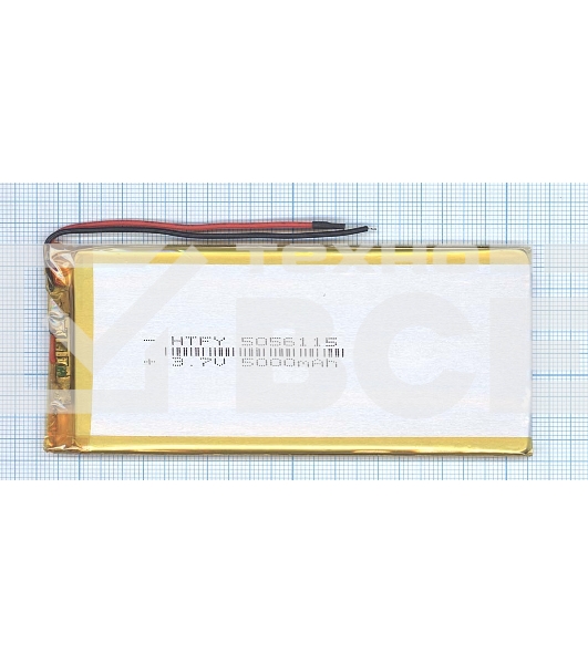 Аккумулятор Li-Pol (батарея) 5*56*115мм 2pin 3.7V/5000mAh
