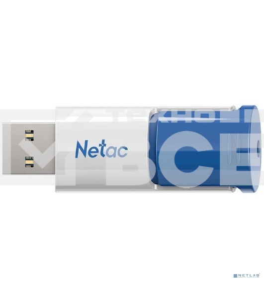 Флеш диск Netac 512Gb U182 NT03U182N-512G-30BL USB3.0 синий/белый