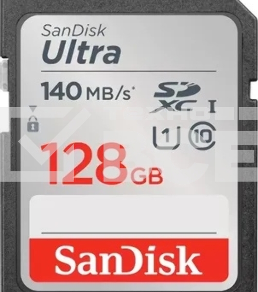 Флеш карта SD 128GB SanDisk SDXC Class 10 UHS-I Ultra 140MB/s