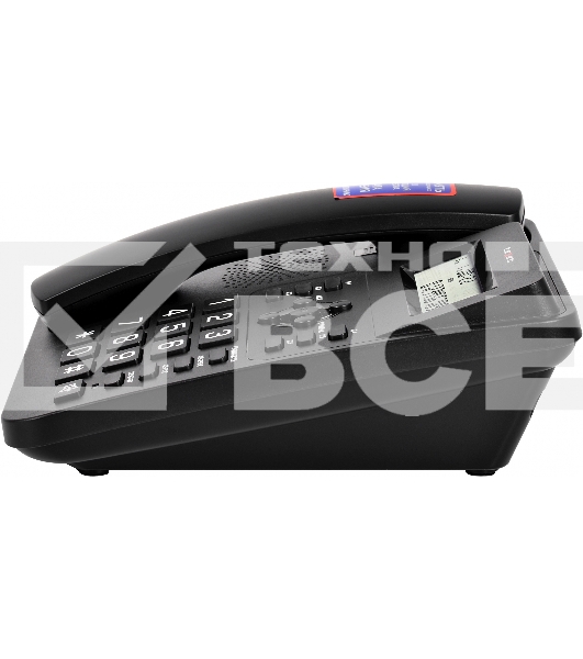 Телефон проводной teXet TX-265 черный