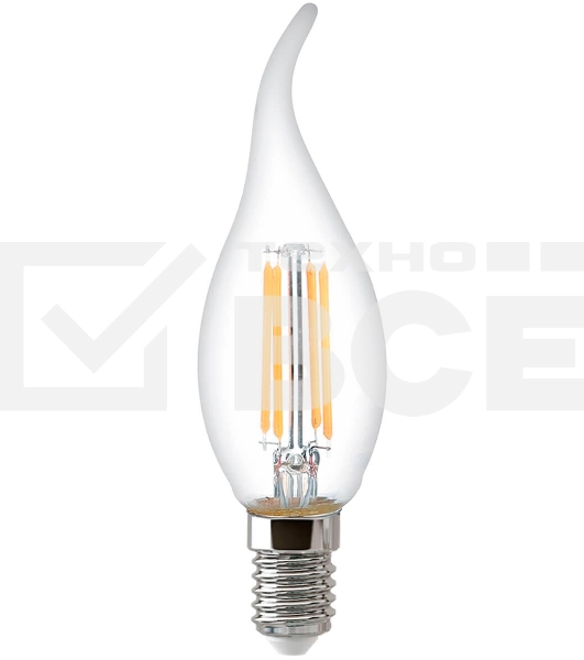 Лампа светодиодная Hiper THOMSON LED FILAMENT TAIL CANDLE 11W 1100Lm E14 4500K TH-B2080