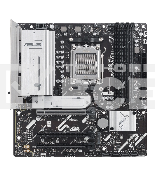 Материнская плата ASUS PRIME B840M-A WIFI, AM5, AMD B840, 4xDDR5, 4xSATA III, 3xM.2, 1xPCIe 4.0 x16, 2xPCIe 3.0 x16 (x1), 2xDP, 1xHDMI, 1x 2.5Gb LAN, Wi-Fi 6E, 2xUSB-A 10Gbps, 1xUSB-C 5Gbps, 4xUSB-A 2.0, 3x3.5 мм, 7.1, micro-ATX