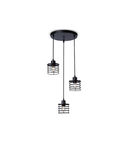Светильник Ambrella light TR8081/3 BK черный E27*3 max 40W D372*1170