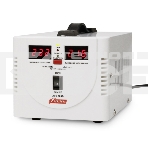 Стабилизатор напряжения Powerman AVS 500D White (220В±8% 500ВА,5А,КПД 98%, циф. индикация вх./вых.), фото 1