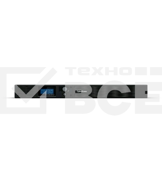 Источник бесперебойного питания Line-Interactive CyberPower PR1000ELCDRT1U 1000VA/800W USB/RS-232/EPO/SNMPslot (6 IEC С13)