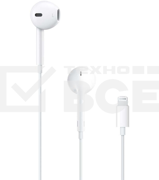 Гарнитура Apple MMTN2ZM/A белый EarPods with Lightning