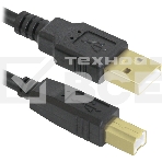 Кабель Defender USB04-10 PROКабель USB 2.0 для соед. 3.0м AM/BM, зол.конт, 2фер.фил., фото6