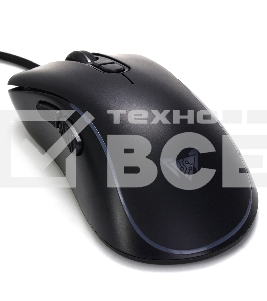 Мышь проводная Crown CMGM-902 черный, 7200 dpi, USB, кнопки - 7
