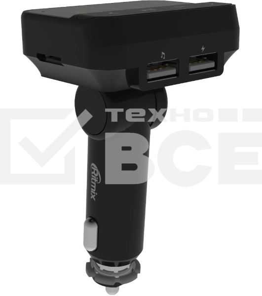 Автомобильный FM-модулятор Ritmix FMT-B200 черный SD BT USB (80000765)