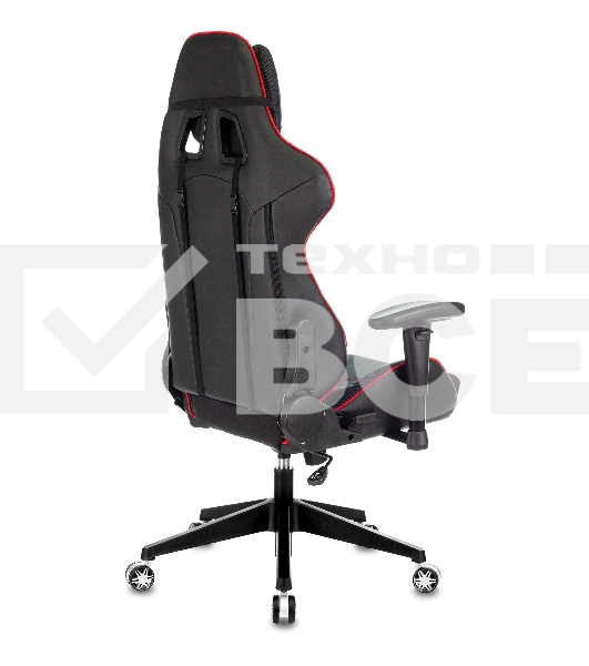 Кресло игровое Бюрократ VIKING 4 AERO RED две подушки черный/красный искусст.кожа/ткань