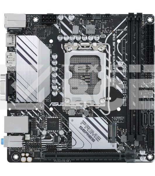 Материнская плата ASUS PRIME H610I-PLUS D4-CSM, LGA 1700, Intel H610, 2xDDR4, 4xSATA, 1xM.2 PCIe 3.0 x4, 1xPCIe 4.0 x16, 1xHDMI, 1xDP, 1xVGA, 2xUSB-A 3.2 Gen 1, 2xUSB-A 2.0, 1x 1Gb LAN, 3x3.5 мм, 7.1, Mini-ITX