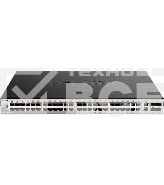 Коммутатор DGS-3130-54S Managed L3 Stackable Switch 48x1000Base-X SFP, 2x10GBase-T, 4x10GBase-X SFP+, CLI, 1000Base-T Management, RJ45 Console, USB, RPS, Dying Gasp