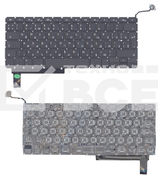 Клавиатура для ноутбука MacBook A1286 с SD большой ENTER RU