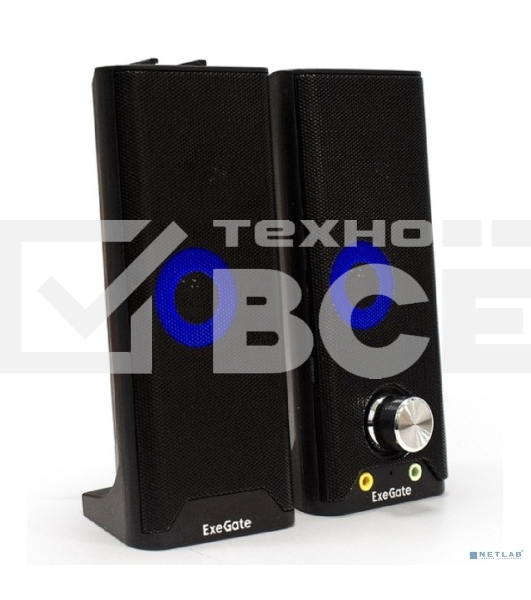 Саундбар-акустическая система 2.0 ExeGate EX289681RUS Accord 280 питание USB, Bluetooth, 2х3Вт (6Вт RMS), 60-20000Гц,черный, RGB подсветка
