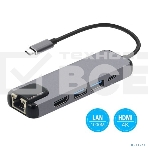 USB-концентратор USB Type C KS-is KS-561, фото 1