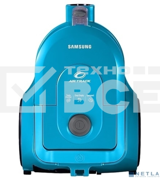 Пылесос Samsung VCC4326S3A синий/черный, 350/1600 Вт, уборка сухая, пылесборник контейнер 1.3 л