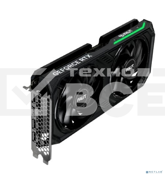 Видеокарта Palit PA-RTX4060 DUAL 8GB 8192Mb 128 GDDR6 1830/17000 HDMIx1 DPx3 HDCP Ret