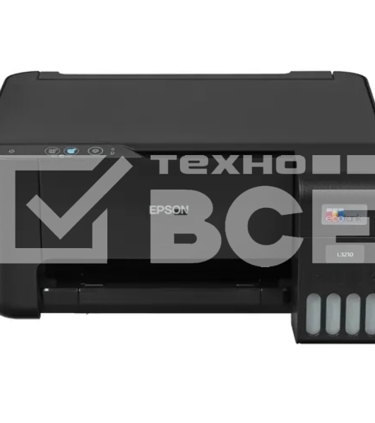 МФУ струйный Epson L3210 (C11CJ68506/C11CJ68403/C11CJ68405/C11CJ68501/C11CJ68517), A4, цветной, печ. до 10 стр/мин. (ч/б) до 5 стр/мин. (цвет), 1440 x 5760 dpi (печать) 600x1200dpi (скан.), USB