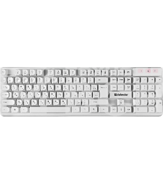Клавиатура + мышка Defender MILAN C-992 RU WHITE
