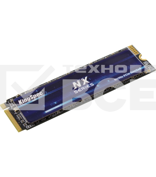Накопитель SSD KingSpec NX-2TB, 2000GB, PCIe 3.0 x4, M.2 2280, NVMe, R/W 3400/3100