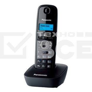 Телефон беспроводной (DECT) Panasonic KX-TG1611RUH (серый) {АОН, Caller ID,12 мелодий звонка,подсветка дисплея,поиск трубки}